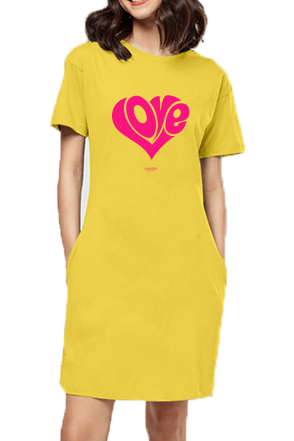 tshirt-dress-yellow